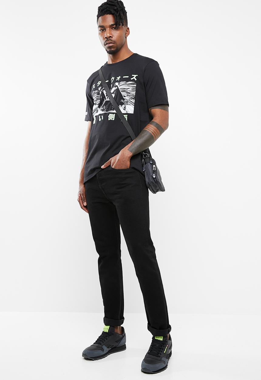 Cotton On - Tbar short sleeve collaboration tee - black
