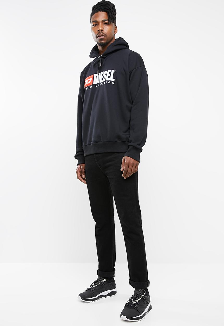 Diesel  - S-division hoodie - black