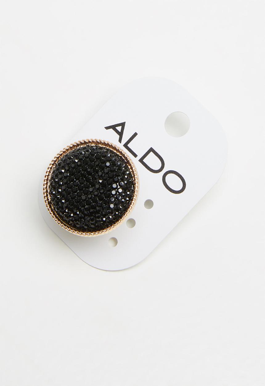 ALDO - Casarei ring - black & gold 