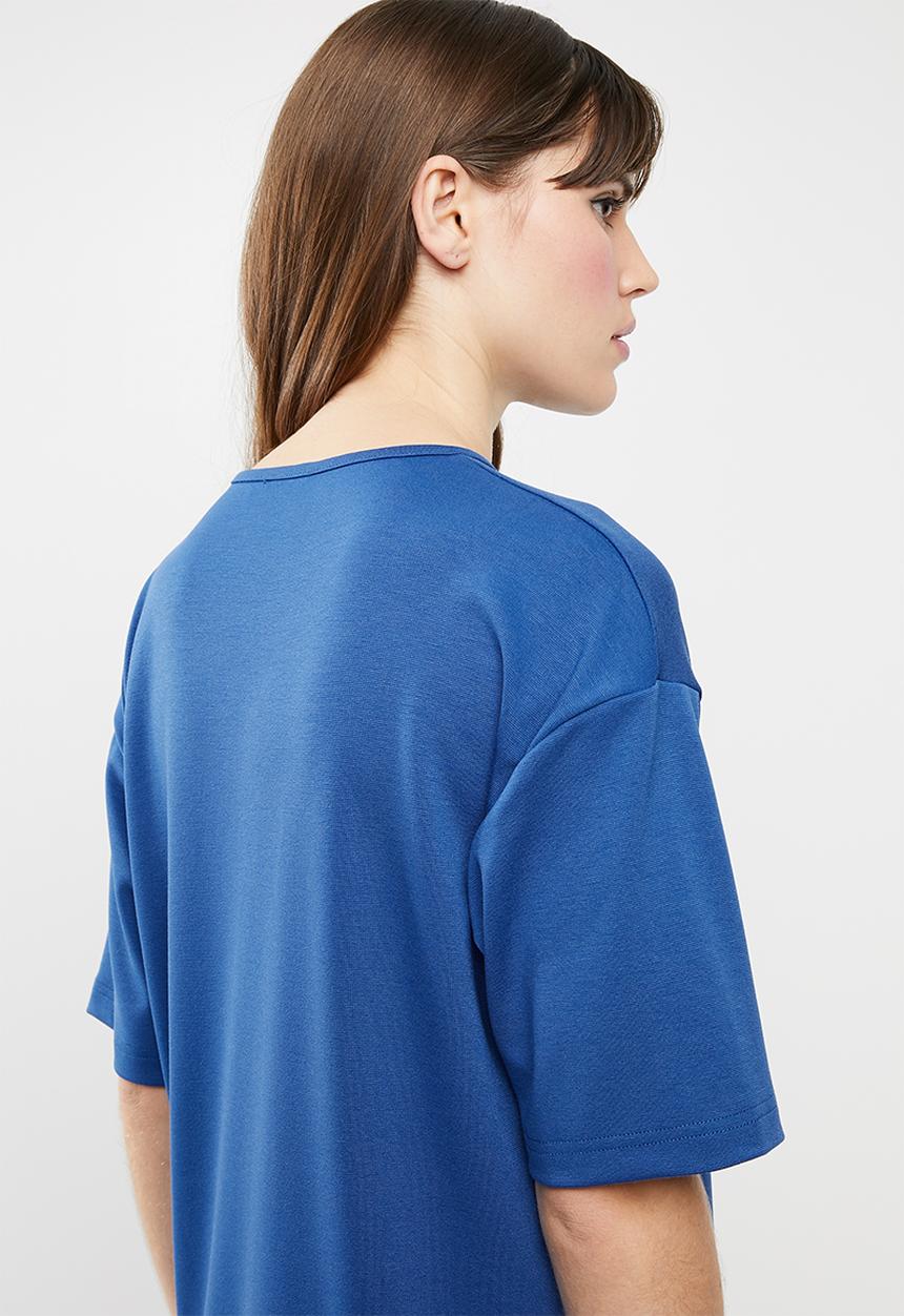 c(inch) - T-shirt dress - blue 