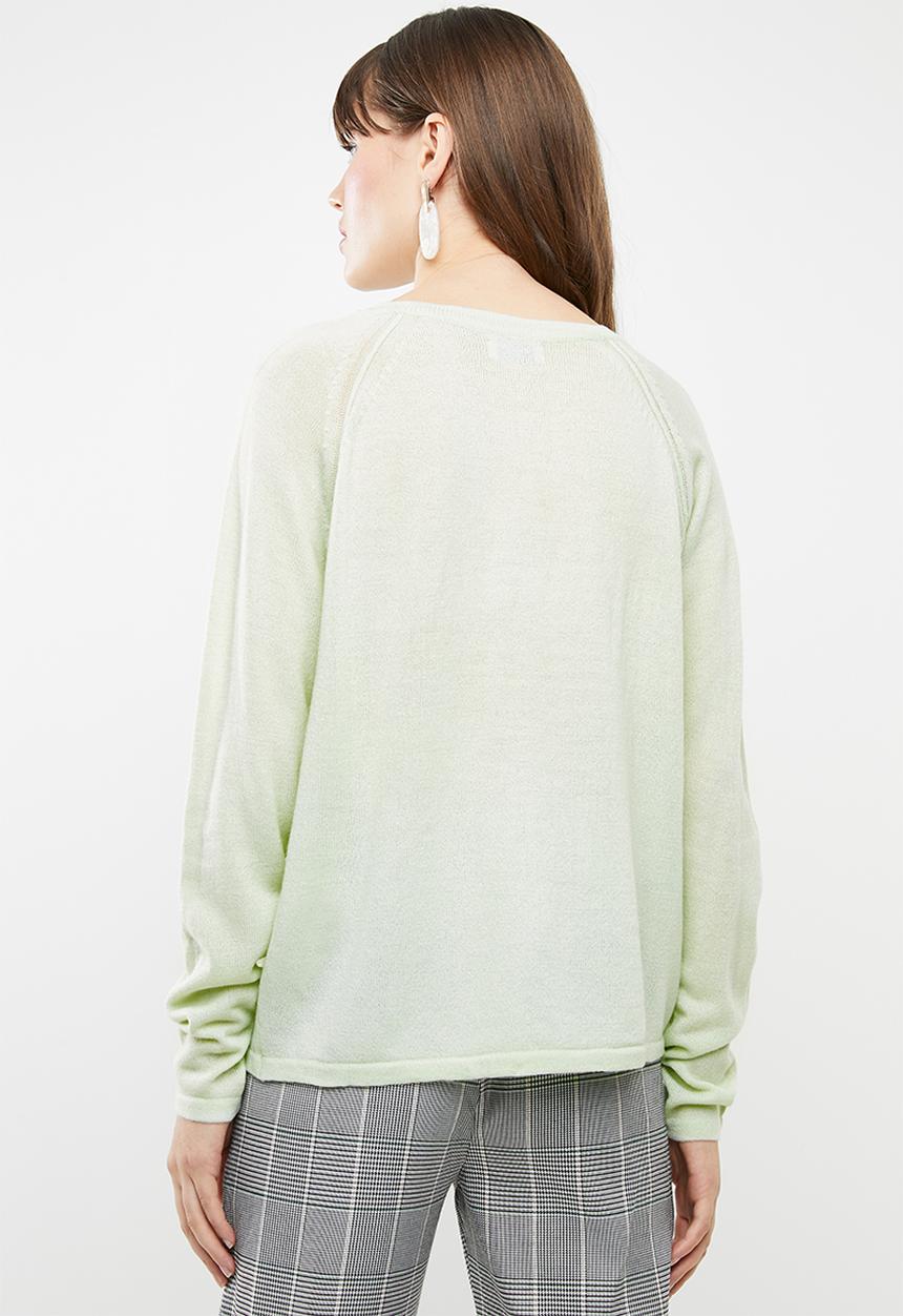 Jacqueline de Yong - Pandora longsleeve pullover knit - green