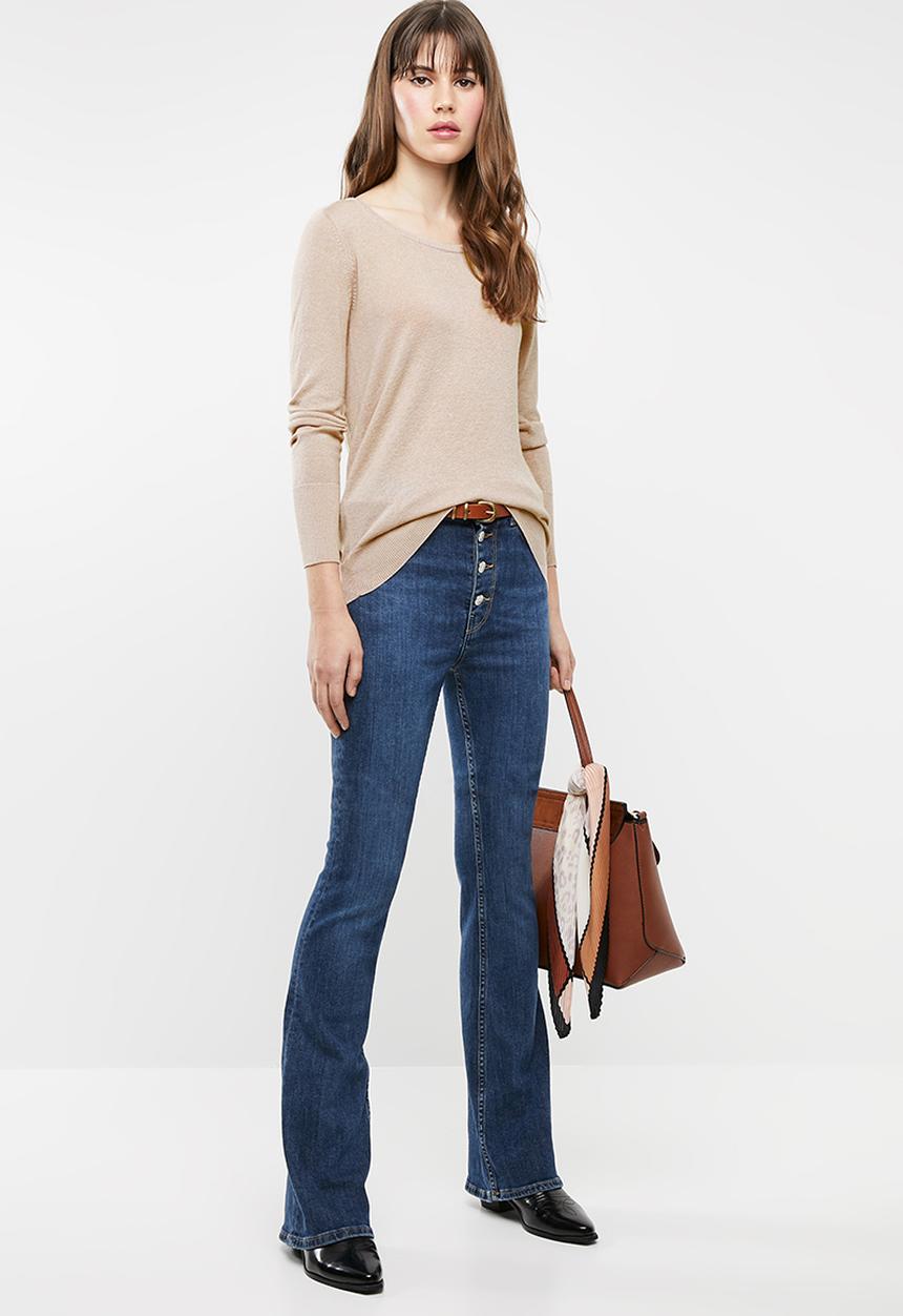 STYLE REPUBLIC - Key hole back detail knit - neutral