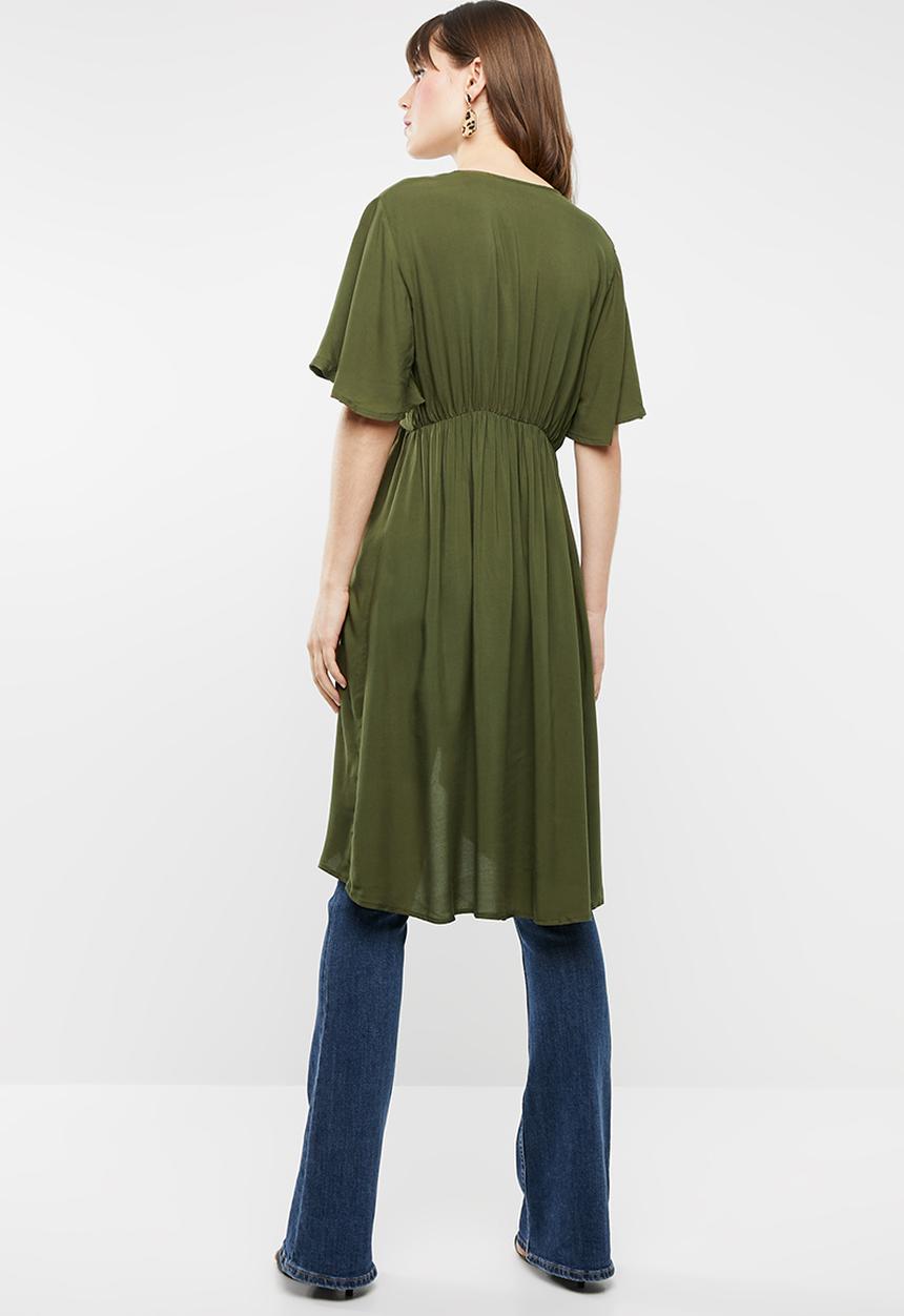 STYLE REPUBLIC - High low blouse - green
