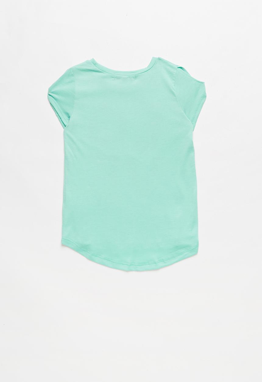 Pop Candy - Girls Love Printed Tee - mint