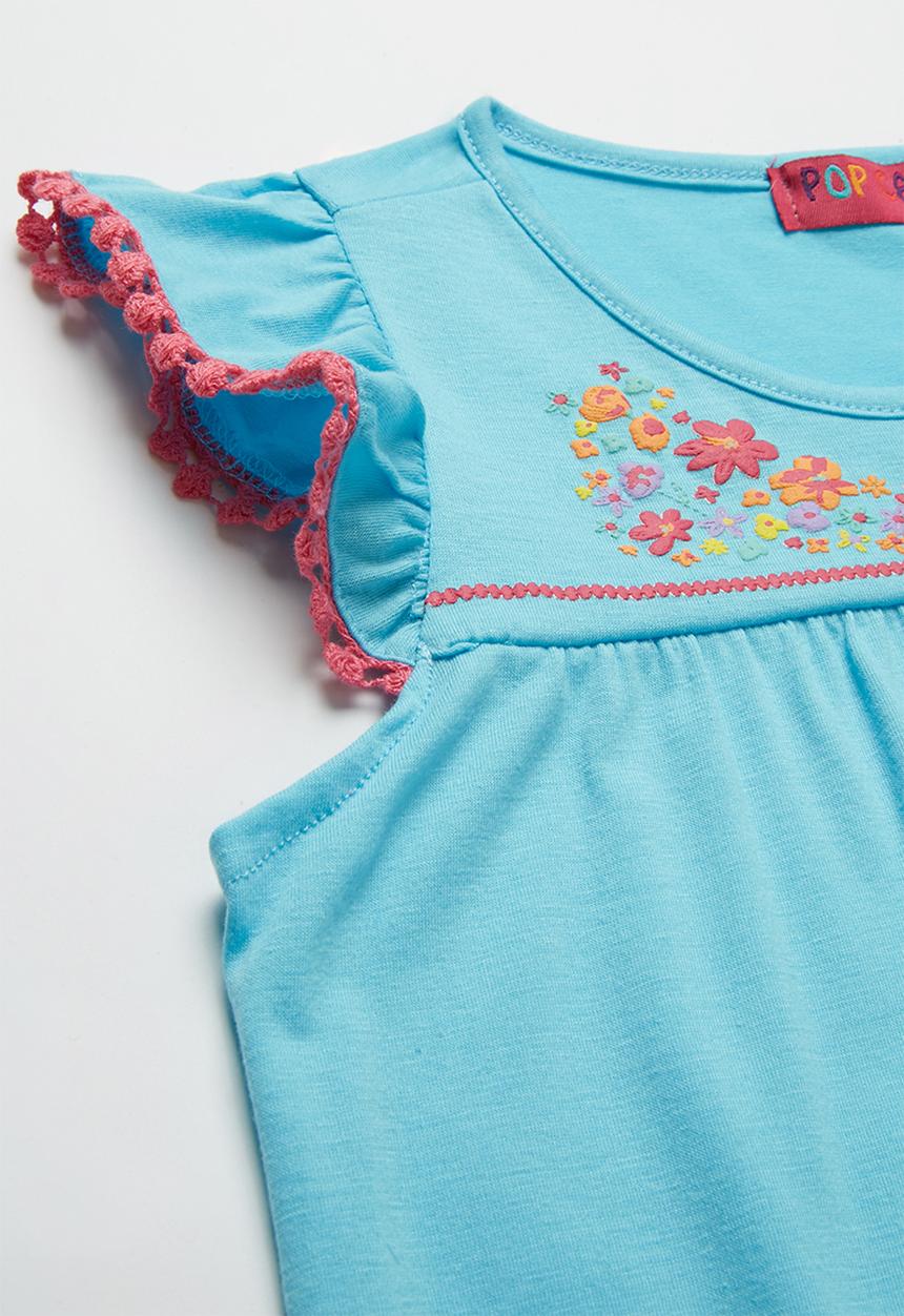 Pop Candy - Girls T-shirt - aqua