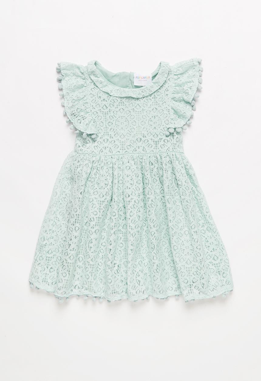 Pop Candy - Lace ruffle dress - mint