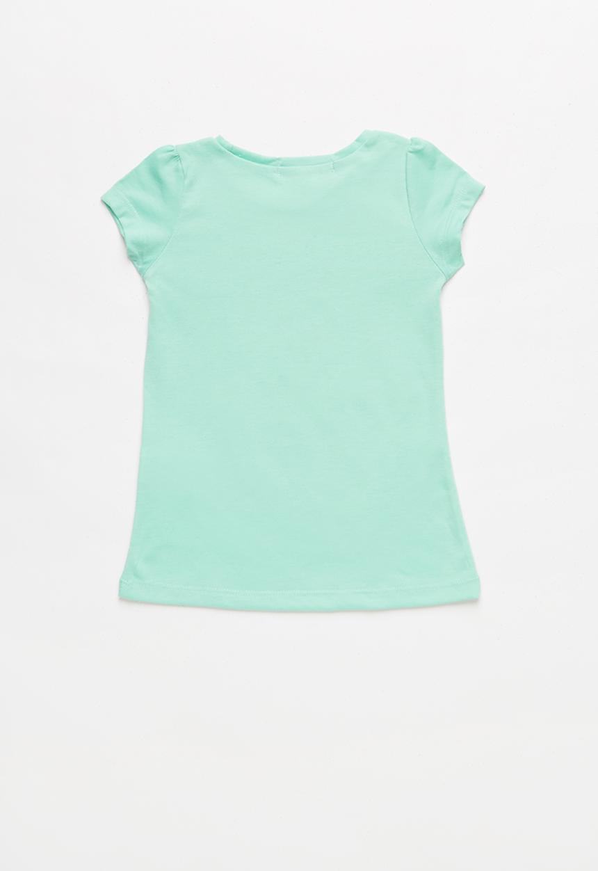 Pop Candy - Girls Printed Butterfly T-shirt - green