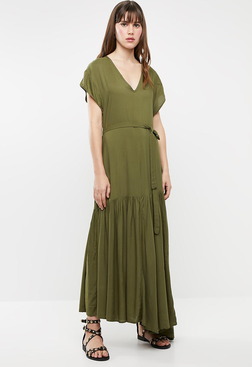 STYLE REPUBLIC - Oversized tier dress - green