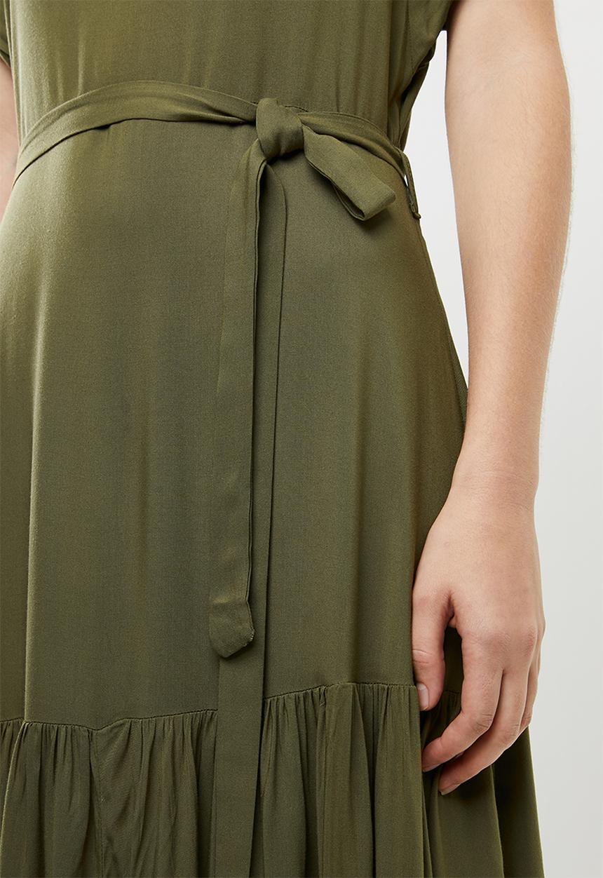 STYLE REPUBLIC - Oversized tier dress - green