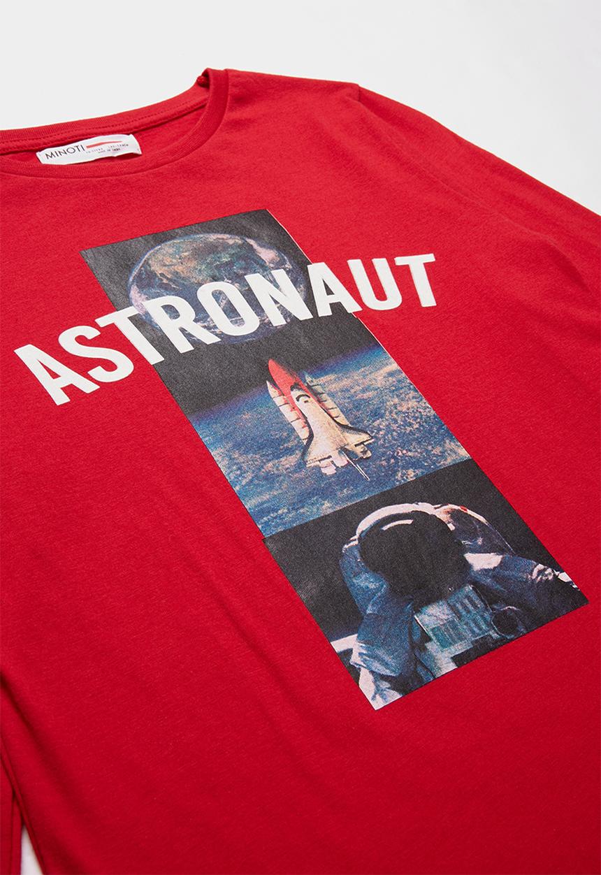 MINOTI - Astronaut graphic tee - red