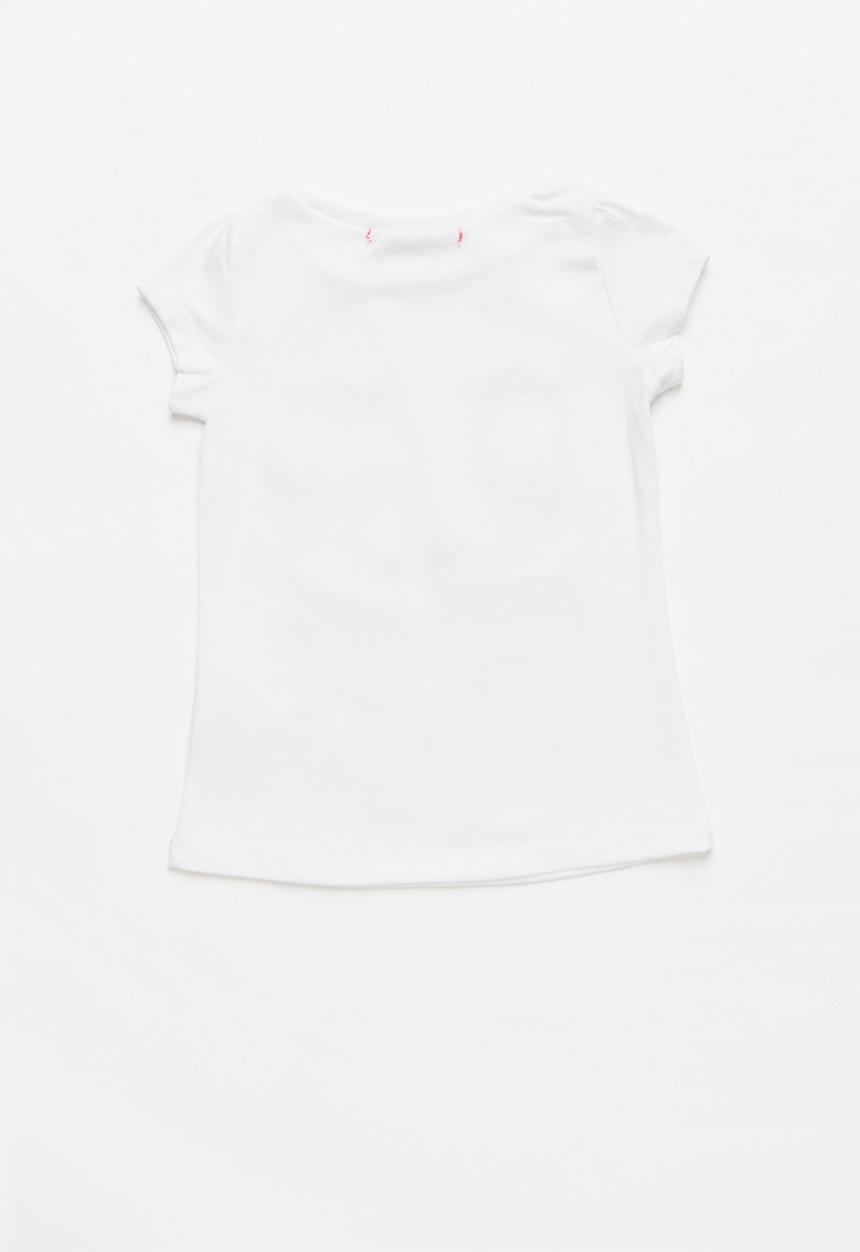 Pop Candy - Girls Butterfly Printed Tee - white