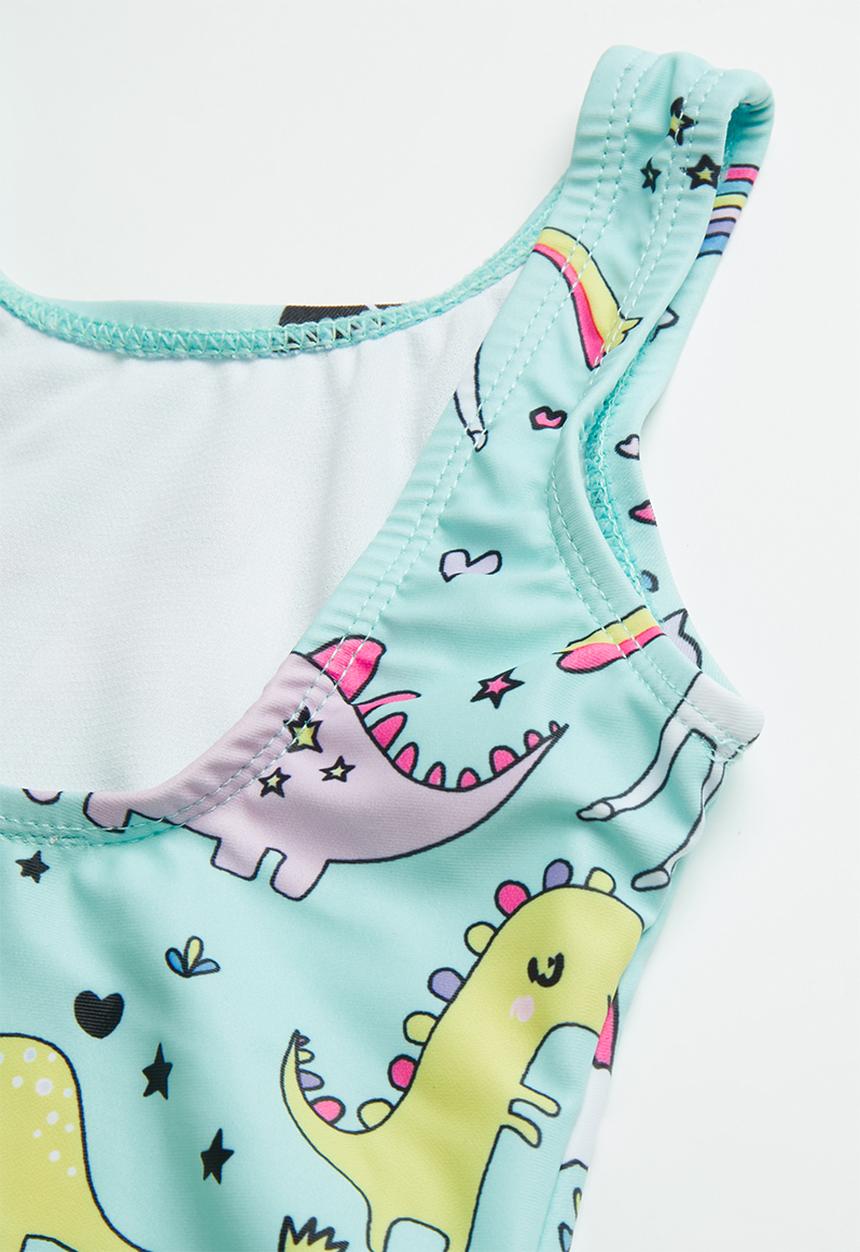 Pop Candy - Multi print one piece - turquoise 