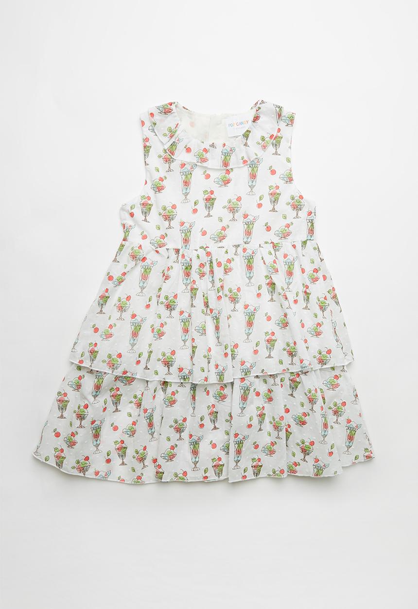 Pop Candy - Floral printed dress - cream
