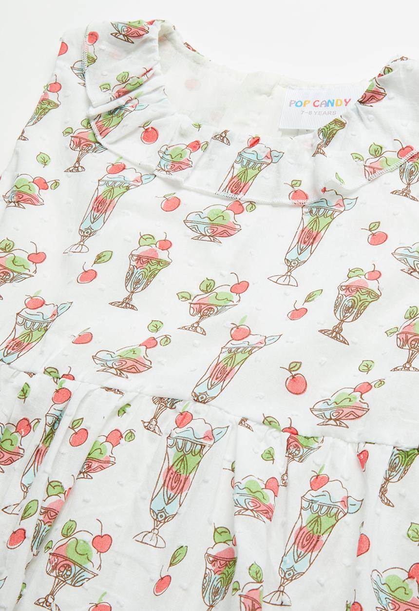 Pop Candy - Floral printed dress - cream