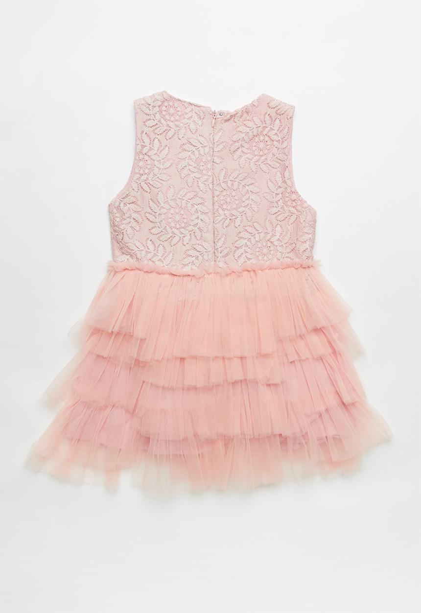 Pop Candy - Kids Layered mesh dress - pink