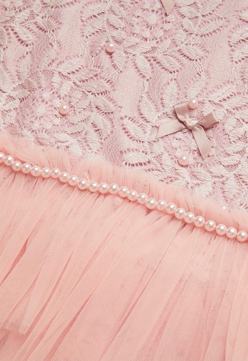 Pop Candy - Kids Layered mesh dress - pink