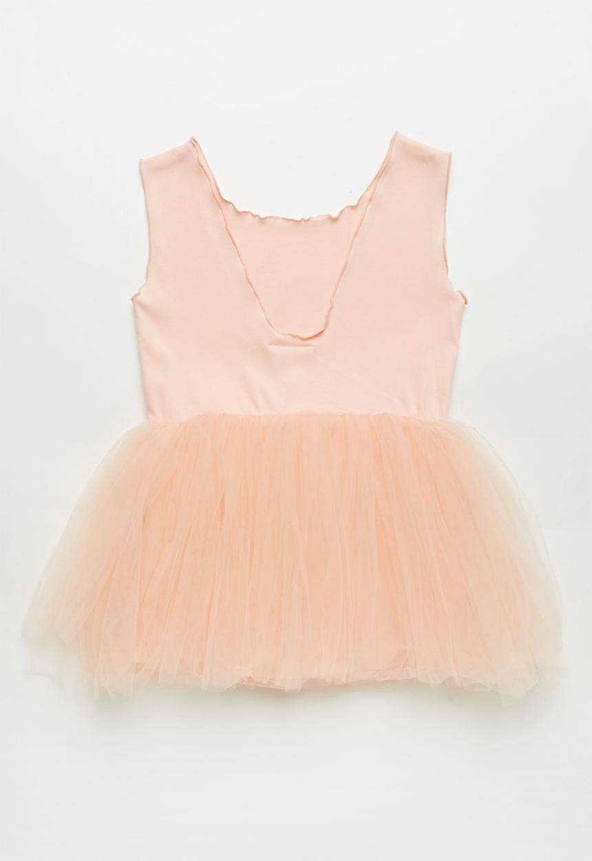Pop Candy - Combo mesh dress - peach 