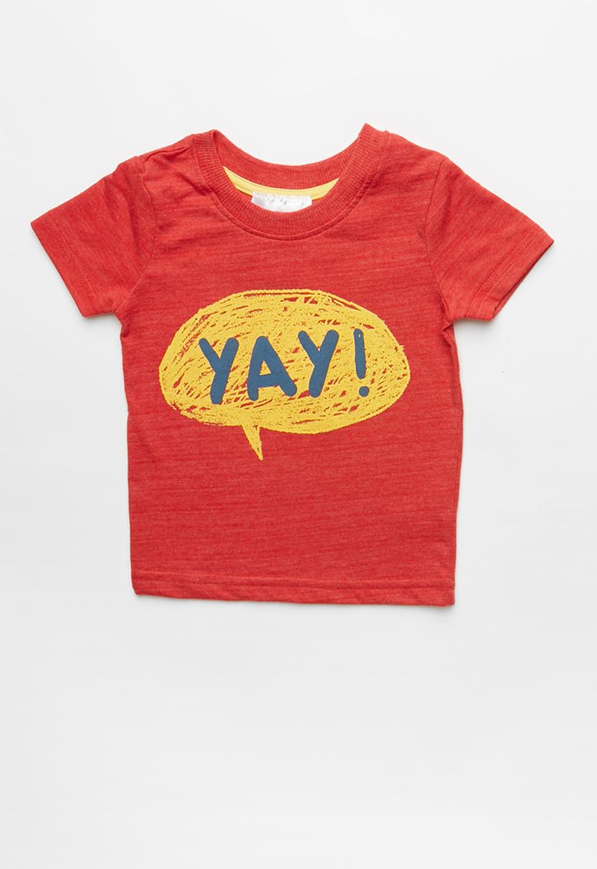 Pop Candy - Yay short sleeve T-shirt - red