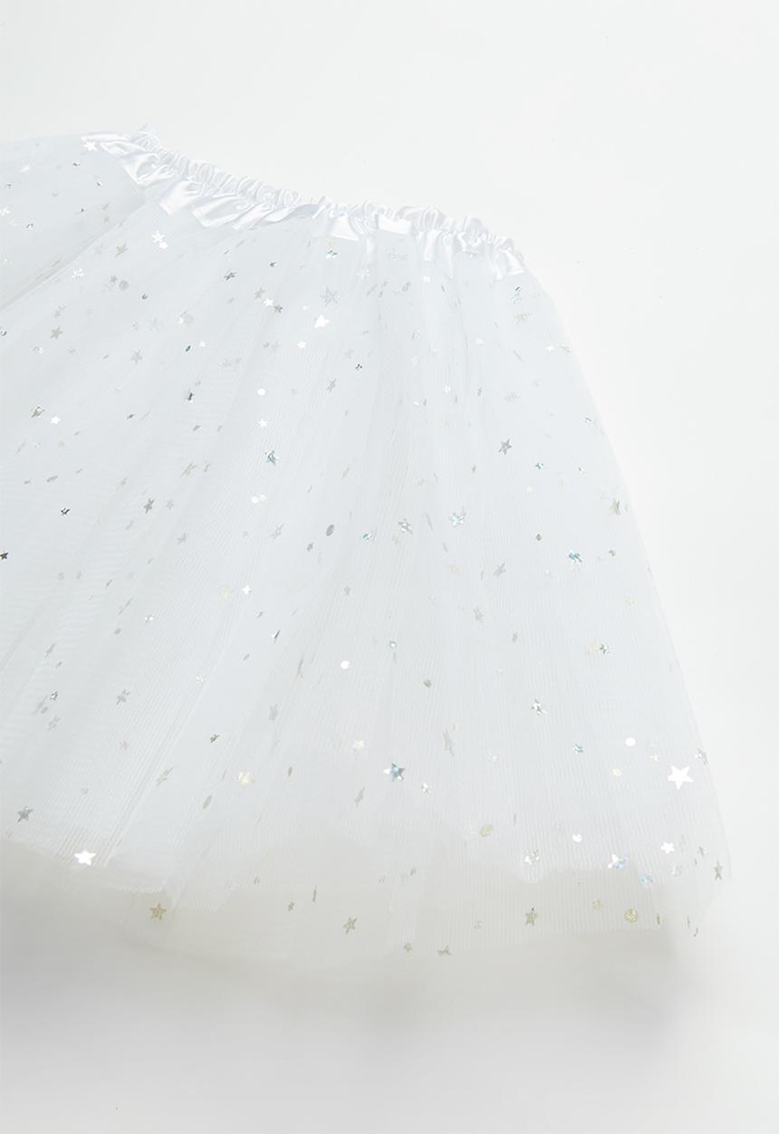Pop Candy - Mesh tutu skirt - white