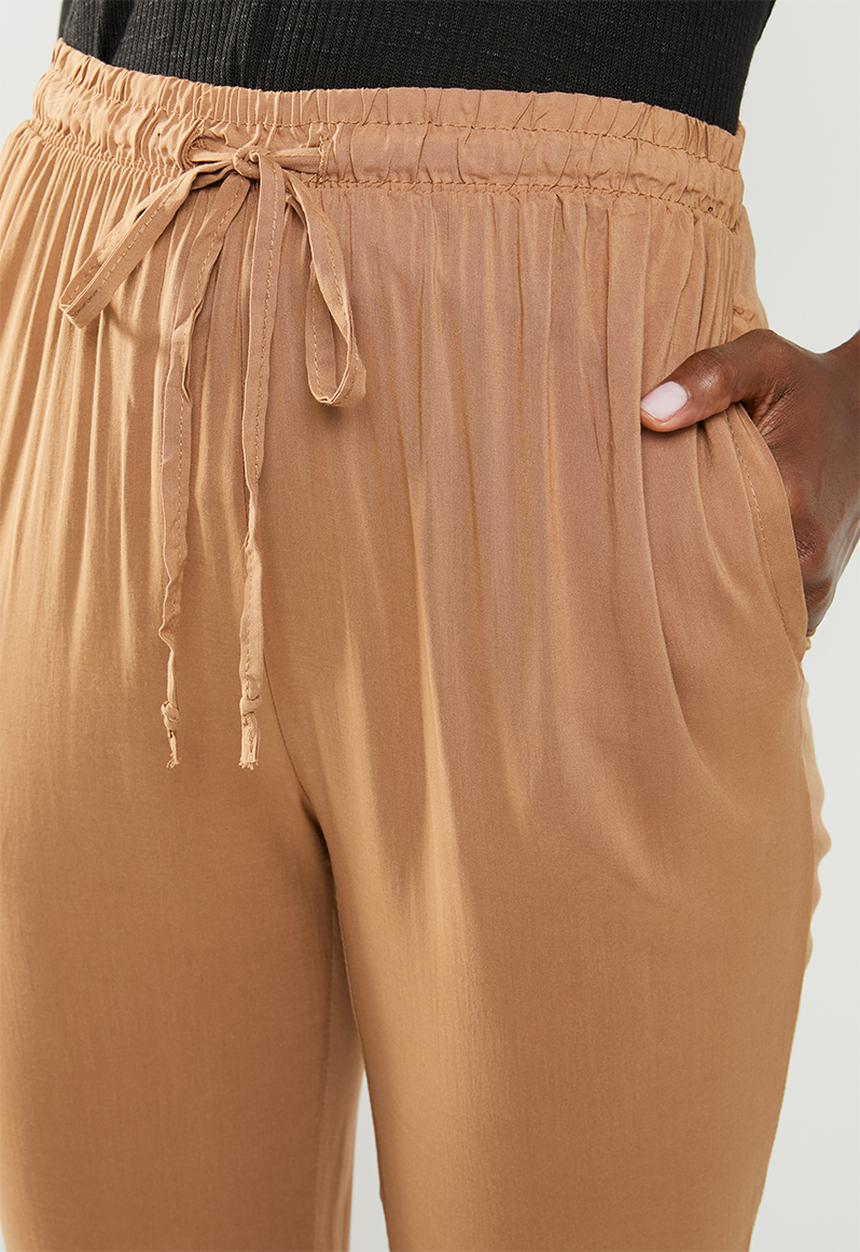 edit - Loose fit lounge pants - tan