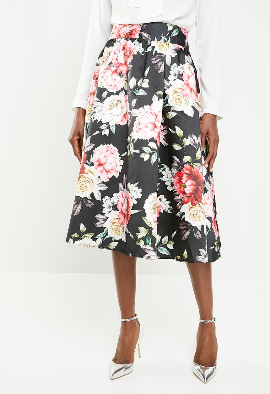 edit - High waist pleated skirt - multi