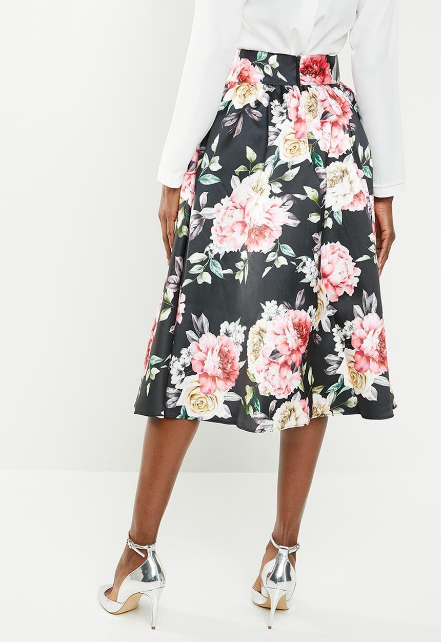 edit - High waist pleated skirt - multi