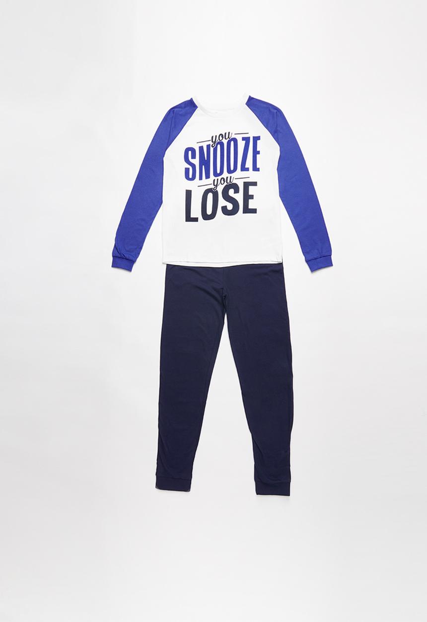 MINOTI - Snooze you lose long sleeve pyjama set - multi