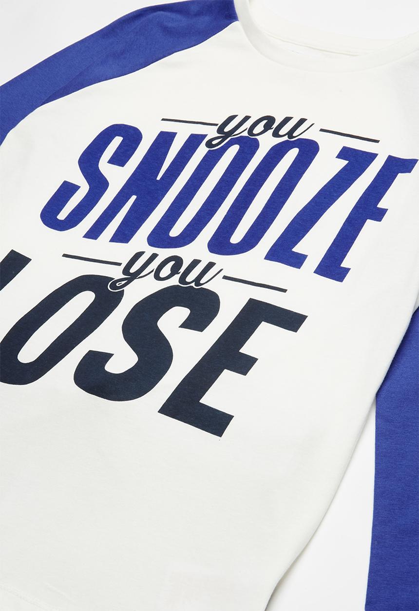 MINOTI - Snooze you lose long sleeve pyjama set - multi