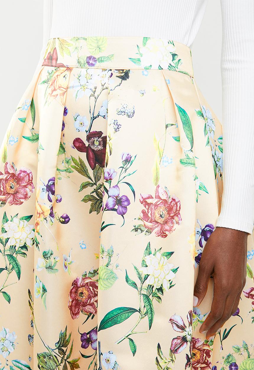 edit - Fit & flare midi skirt - multi