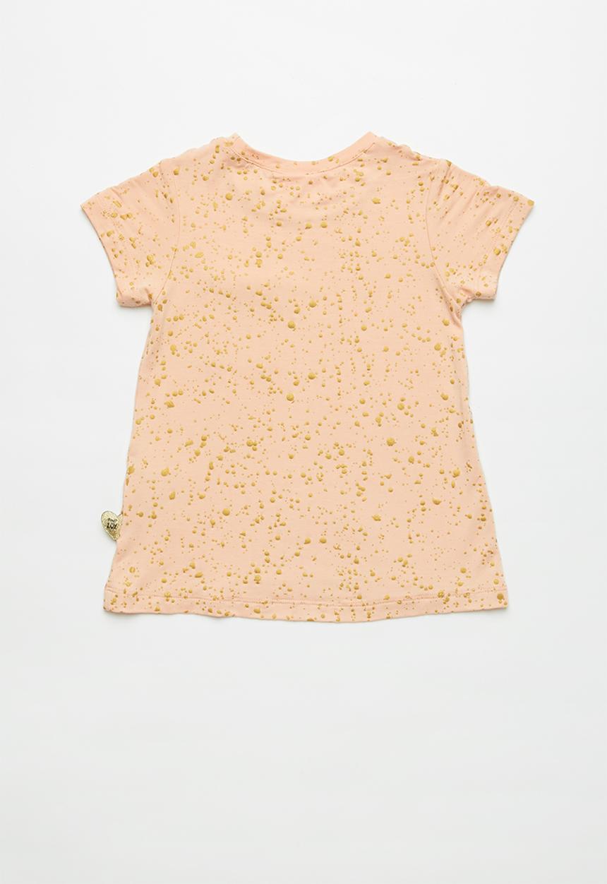 Pop Candy - Girls stretched pocket t-shirt - peach