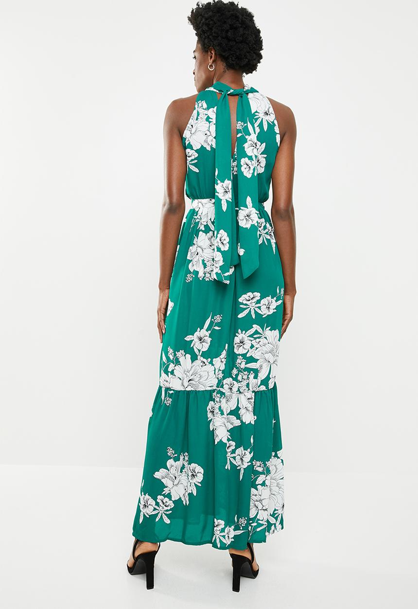 edit - Halterneck maxi dress - green