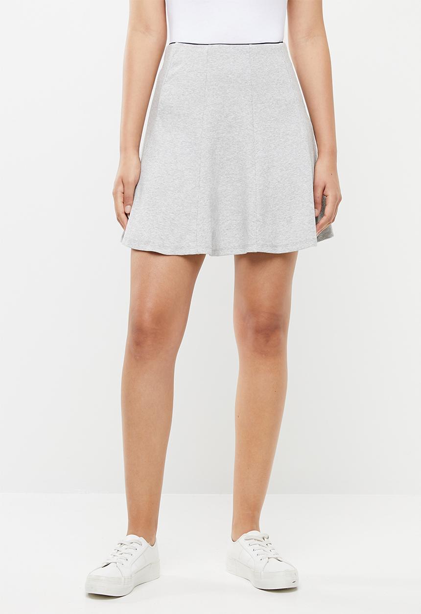 c(inch) - Fit and flare mini skirt - grey