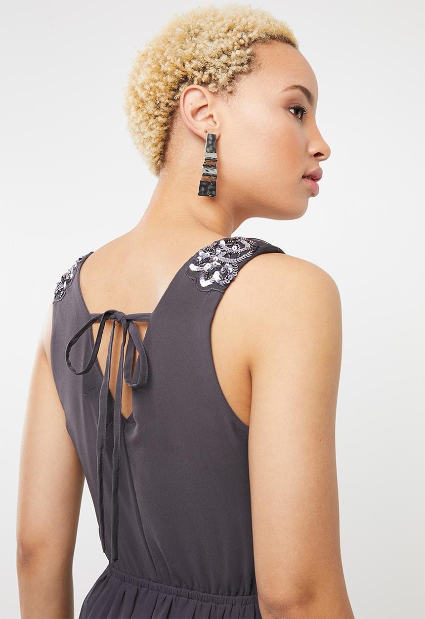 c(inch) - Sequin dress - charcoal