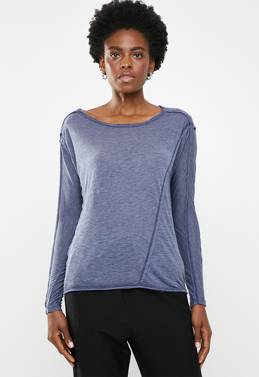 edit - Weekend light weight lounge top - blue