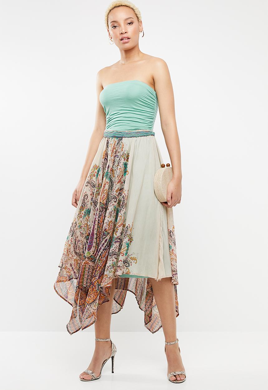 c(inch) - Hanky hem dress - multi