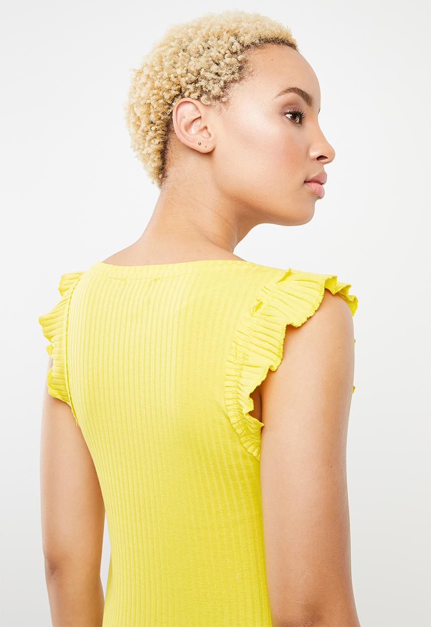c(inch) - Frill detail tank - yellow