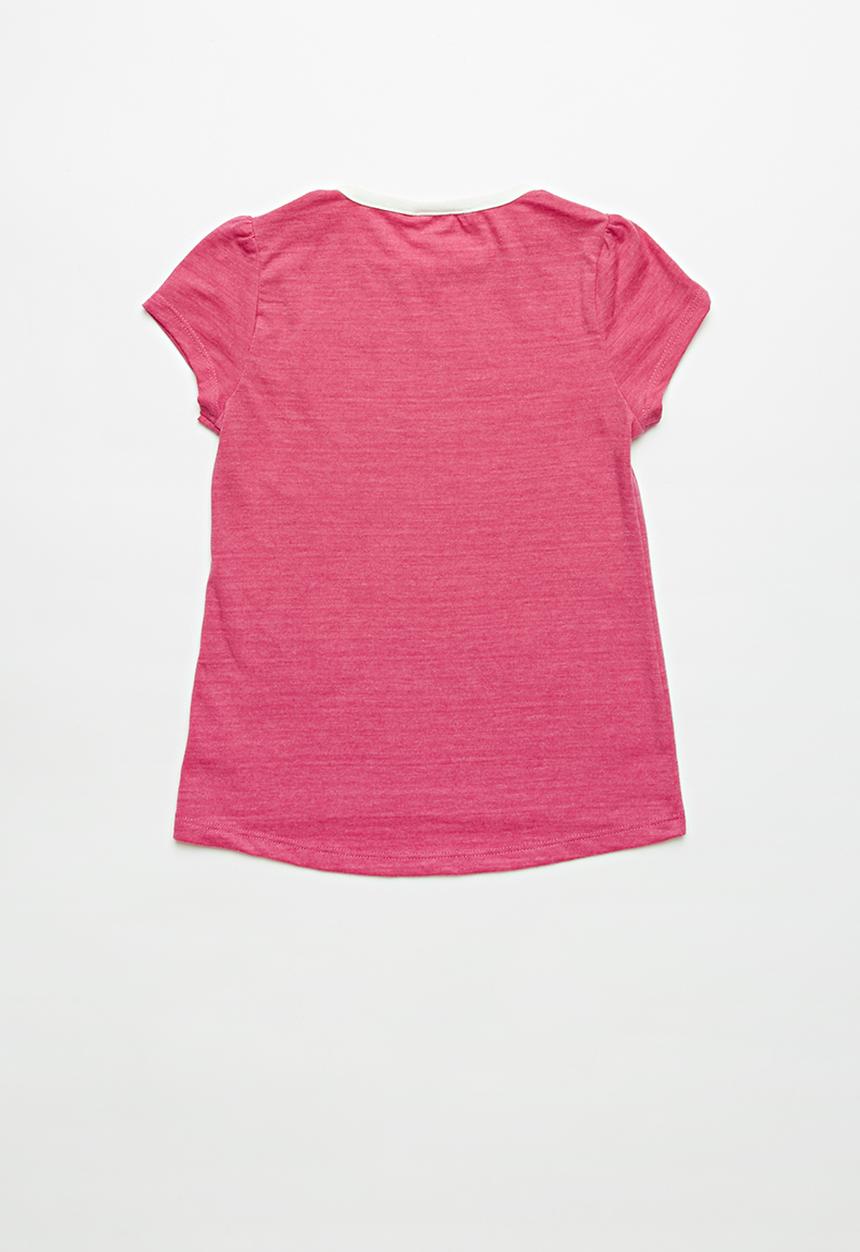 Pop Candy - Girls Printed Bunny Tee - pink