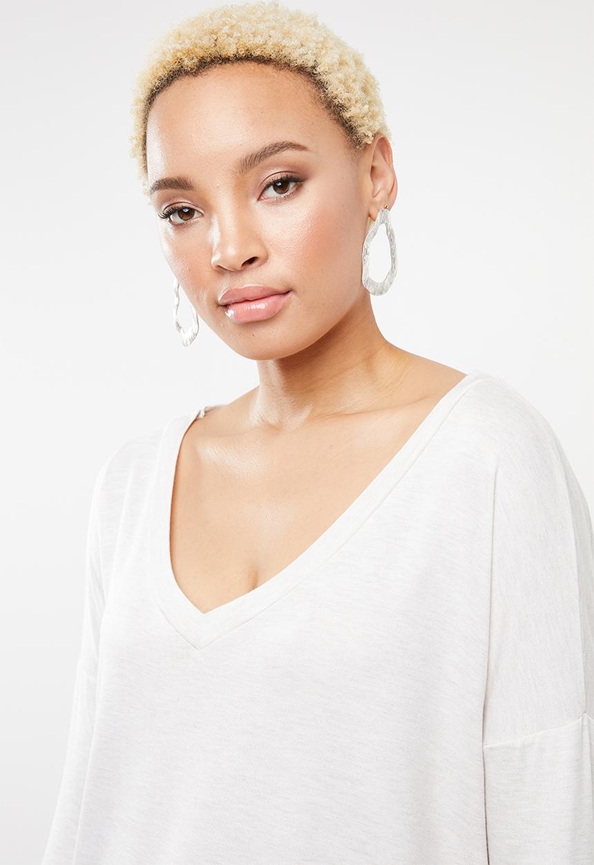 STYLE REPUBLIC - Criss cross back top - beige