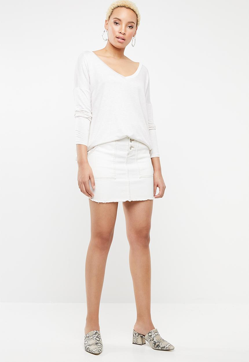 STYLE REPUBLIC - Criss cross back top - beige