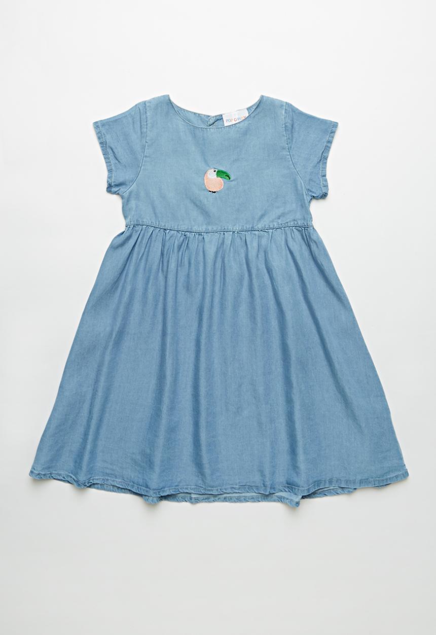 Pop Candy - Girls denim dress - blue