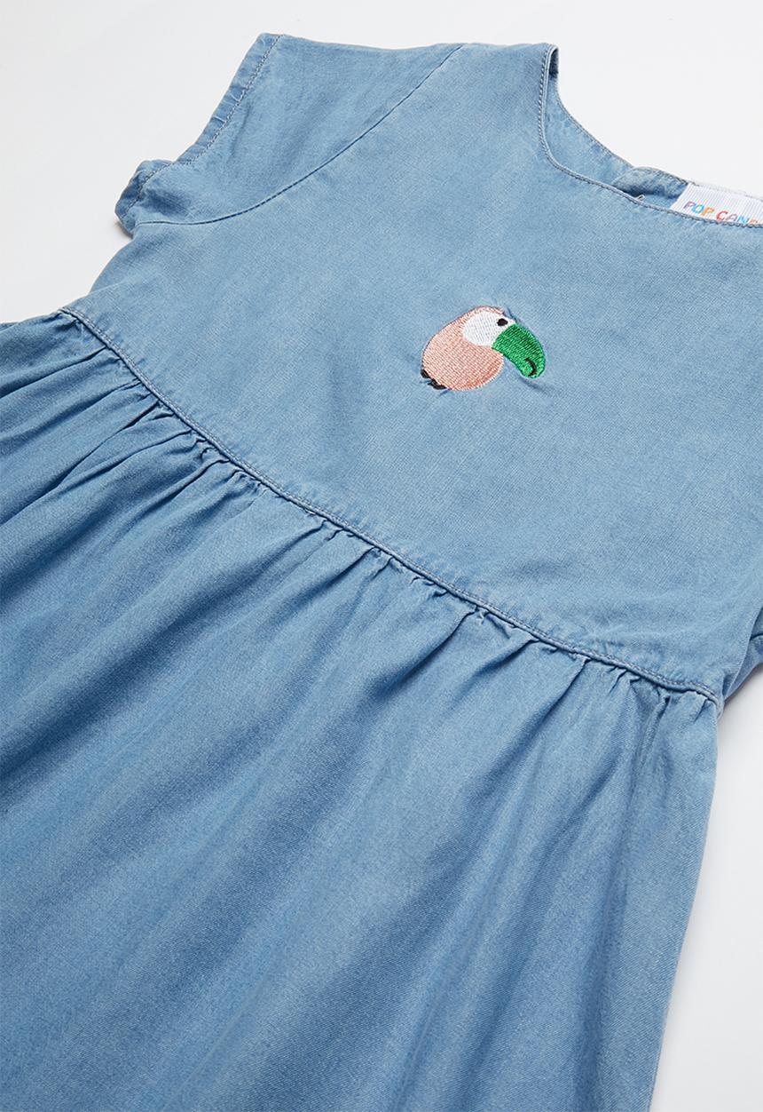 Pop Candy - Girls denim dress - blue