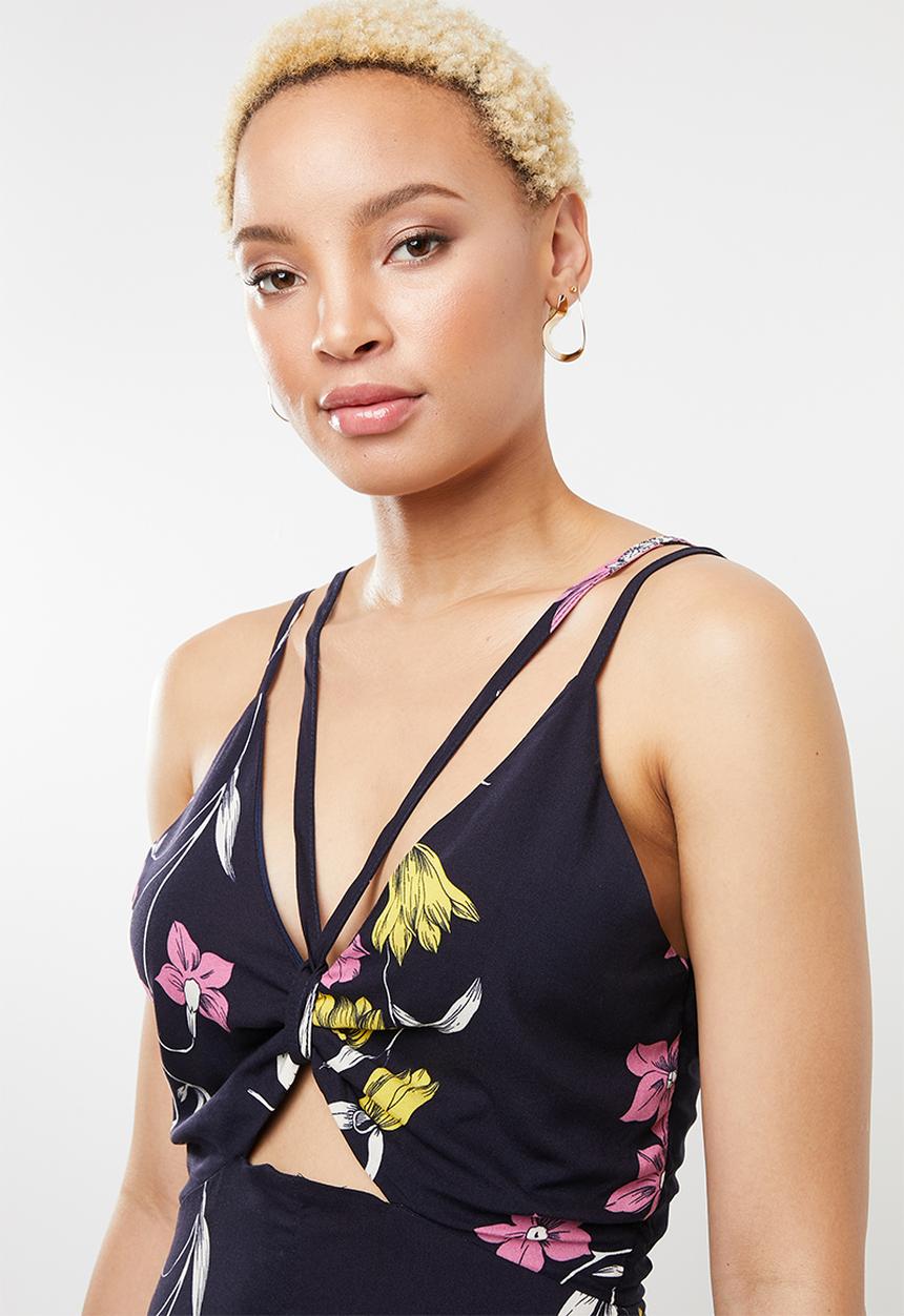 STYLE REPUBLIC - Tie front jumpsuit - multi 