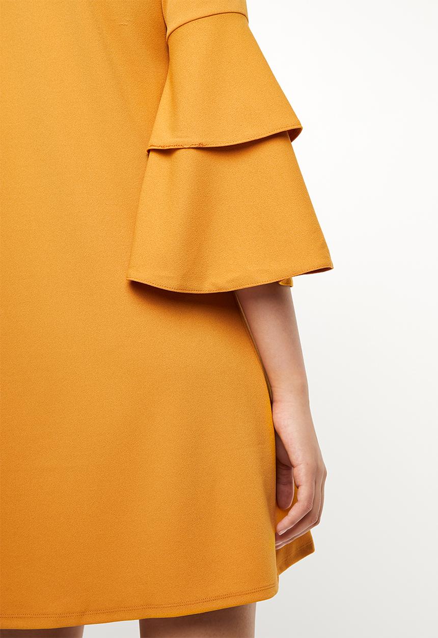 STYLE REPUBLIC - Frill sleeve dress - yellow