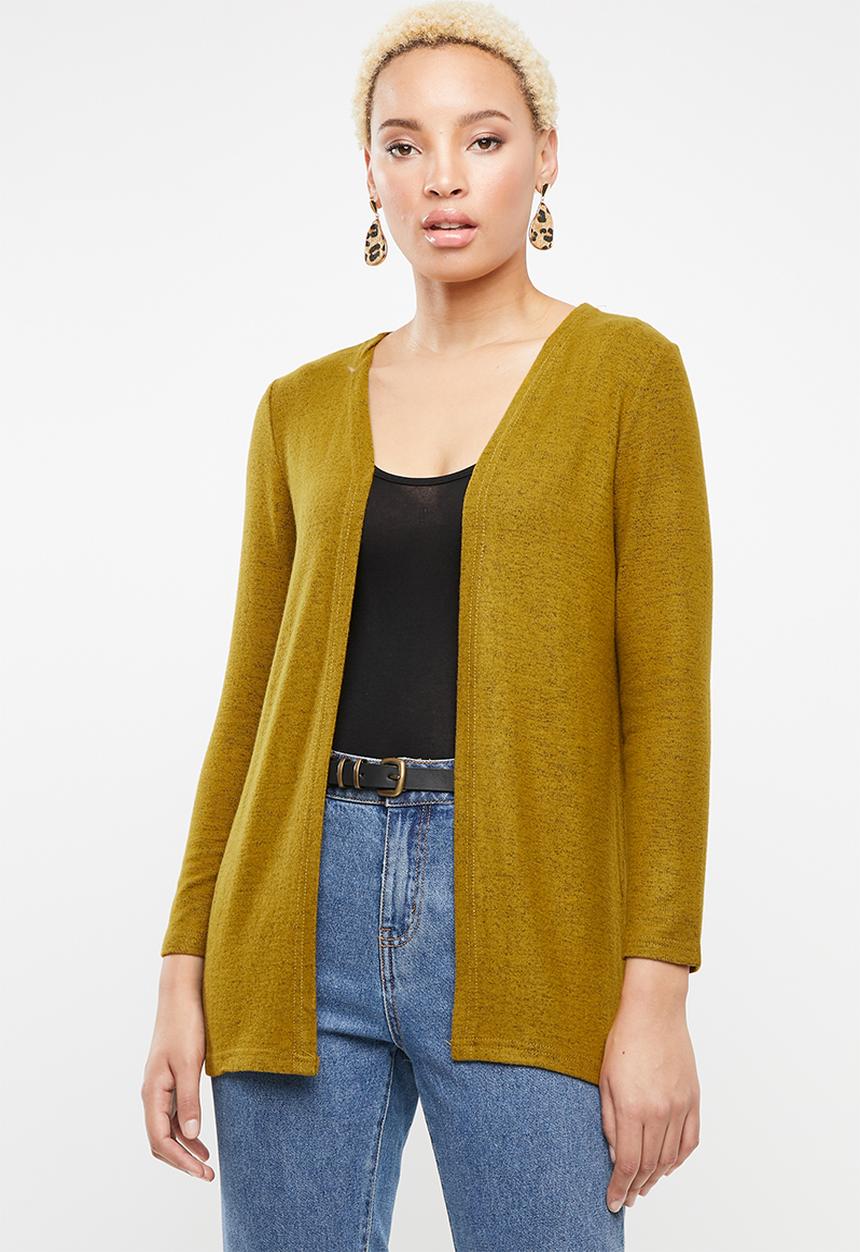 STYLE REPUBLIC - Longer length cardigan - mustard 