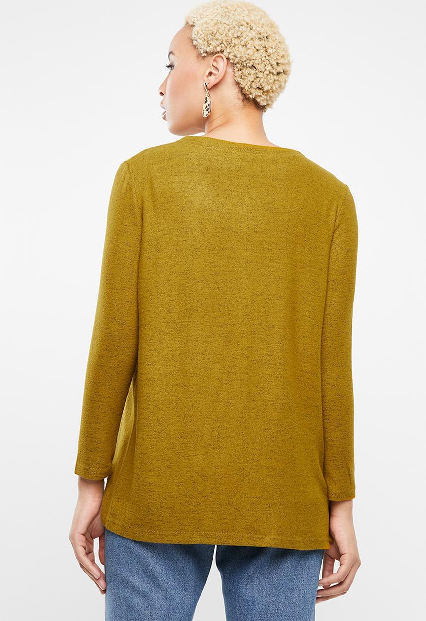 STYLE REPUBLIC - Longer length cardigan - mustard 