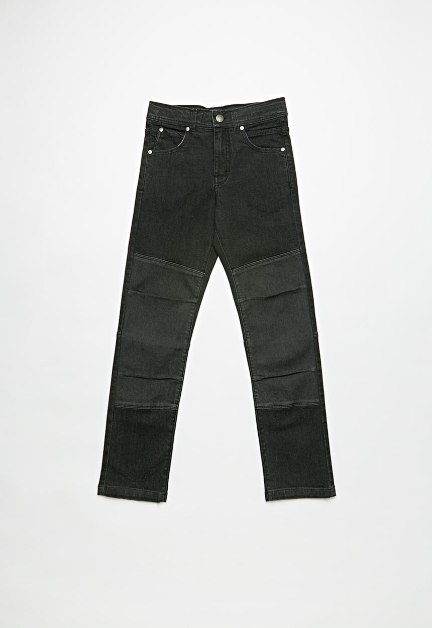 Pop Candy - Black bottom panel denim - black