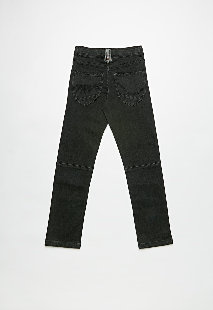 Pop Candy - Black bottom panel denim - black