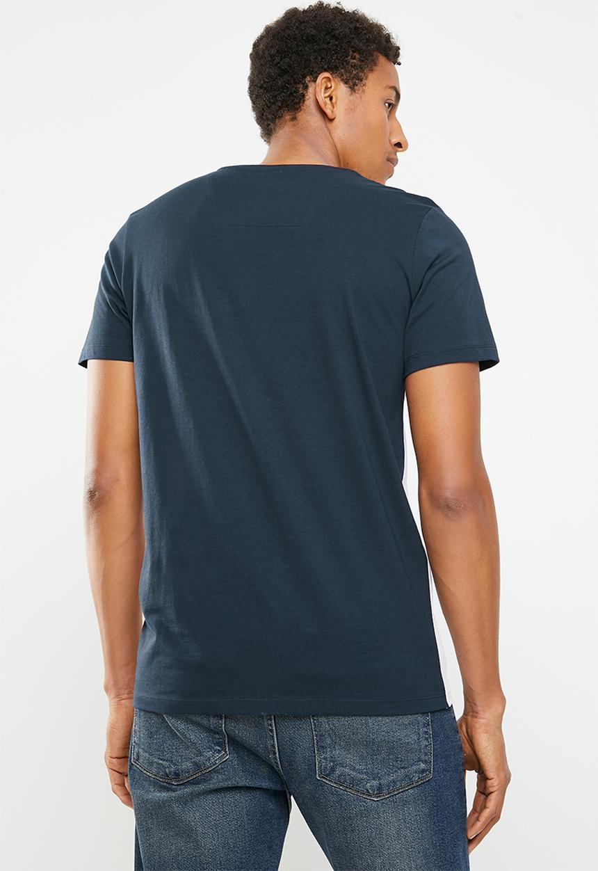 Jack & Jones - Mikkel crew neck tee - yellow & white 