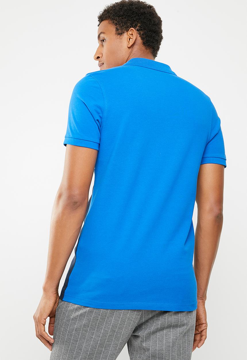 Jack & Jones - Mikkel short sleeve polo - blue & white 
