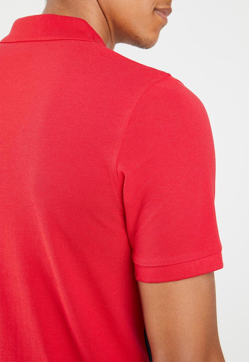 Jack & Jones - Mikkel short sleeve polo - red & navy